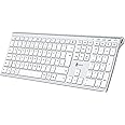 iClever Bluetooth Keyboard, USB-C Rechargeable Wireless Keyboard, Multi-Device Full Size with Numeric Keypad for Mac, Bluetooth 5.1 up to 3 Devices, QWERTY UK Layout, for Laptop/Mac/iMac/Computer/PC
