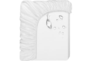 ‎BEEDSOOTH Beedsooth Matratzenschoner 70x140 Baby Wasserdicht, Tencel Matratzenschutz, Nässeschutz 70x140 cm babybett Matratzenschoner mit Gummizug Rundherum, Weiß