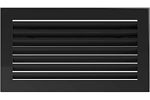 Rejilla de ventilación KRATKI Rejilla de Chimenea Fresh 17cm x 17cm Negro
