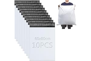XRXYMQ 10 Pièces Colis Vinted 60x80 cm Emballage Enveloppe Plastique Expedition Pochette Envoie Colis Vinted Sac Envoie pour Textiles et Boîtes à Chaussures