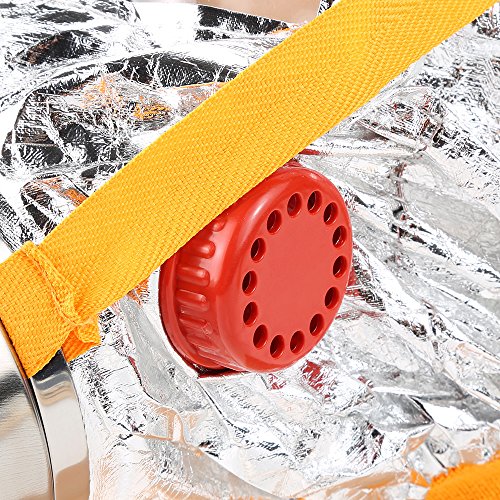 KKmoon Feuer-Maske Notausstieg Maske Sauerstoffmaske Rauch Gasmaske selbst-lebensrettenden Atemschutzmaske für Home Hotel Shop Markt - 5