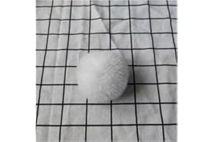 BrightGlow 20 Stück Kunstfell Bommel Pompons Kaninchenfell Bommel Weiche Pompons zum Basteln Kunstfell-Pom-Poms Flauschigen Plüsch Bälle DIY Pom Pom für Mützen Weihnachtsdekoration Weiß 40mm