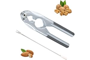YILANJIN Nutcracker, Metal Nutcracker, Walnut Cracker, Nutcracker Walnuts with Walnut Needles, Walnut Cracker Stainless Steel Nut, Walnut Plier Opener for Walnuts, Hazelnuts Or All Sorts of Nuts