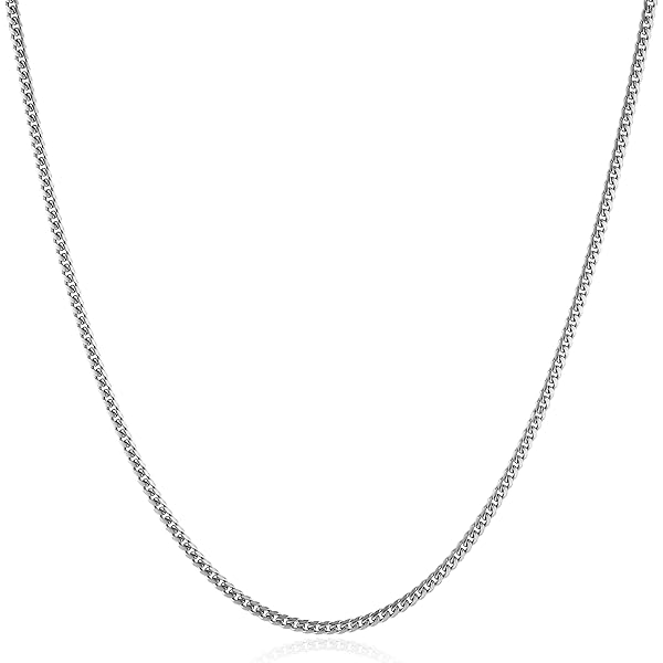 Verona Jewelers Sterling Silver Bead Chain Necklace - 2MM 3MM 4MM Moon Cut Bead Design