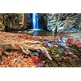 111203-39 Magic Waterfalls. A4 Matted Fine Art Photograph, Nature Landscape. Best for Home and Office Art Decor.