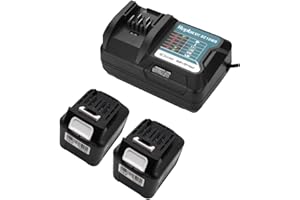 FengWings® 12V 2X 4,0 Ah BL1041B Batería Sustituir por Makita 12V Batería con Cargador 10.8V 12V DC10WD BL1016 Bl1021B BL1020B BL1040B / DF031D DF0331D TD110D JR103D JR105D MP100DZ HSS01D HP332D