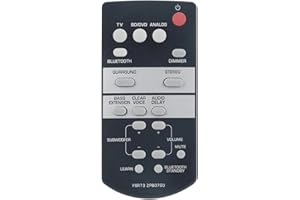 AULCMEET ZP80760 Zamienny pilot zdalnego sterowania kompatybilny z YAMAHA z subwooferami Sound Bar Home Audio YAS-105 ATS-1050 SRT-700