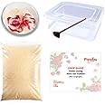 Fonday 5LBS(2.27Kg) Silica Gel Flower Drying Crystals with Sealed Container and Brush Fine Crystals Color Indicating Reusable,Bead Size<1mm(User Manual Included)