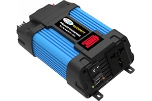 Modifierad Sine Wave Inverter 6000W Peak Uninterruptible 12V 220 Inverter 12V 230 Pure Sine Modified Sin Wave Med Billaddare Strömförsörjning 500W PowerBank Förbättrar värmeavledning(6000W