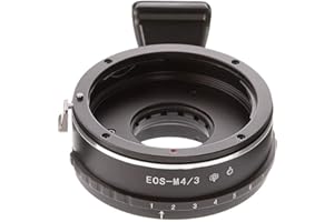HERSMAY Bague d'adaptation pour objectif EOS EF vers M4/3 Micro 4/3 pour Panasonic GH5 GF6 G7 Olympus E-M5 II E-PL1 EM10