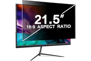 PYS 21,5 pollici Schermo Filtro Privacy per Monitor di Computer 16:9 Rapporto di Aspetto, Anti Luce Blu Anti-riflesso Rimovibile 24" Privacy Schermo Filtro Protettore Filtro