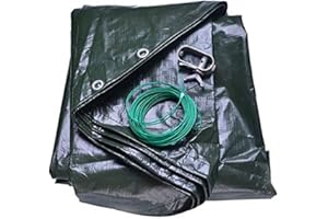 BOOTEUNDMEER poolomio® Winter-Abdeckplane oval 630 x 360 cm | Pool Winterabdeckung, Winterplane, Poolabdeckung Ovalpool 200g/qm, grün/schwarz |Echtmaß Ø 710 x 440cm