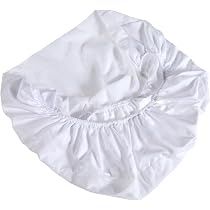 PEKITAS Matelas Ovale Respirant Landau 80x40x5 Cm - Housse Coton Lavable Pour Nacelle Et Couffin