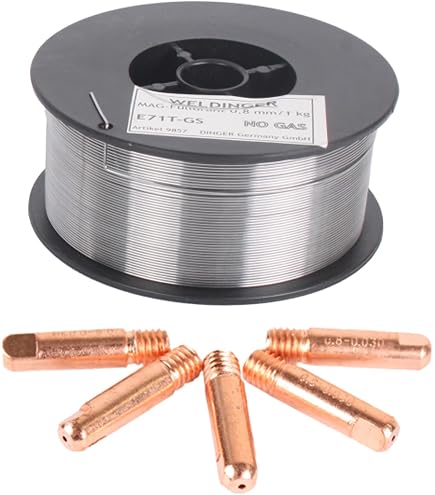 4 Rollen WELDINGER Fülldraht 0,6mm 1kg - NoGas Schweißdraht Für MIG/MAG
