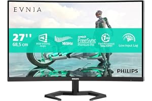‎PHILIPS MONITORS Philips Evnia 27M1N3200ZS - 27 Zoll FHD Gaming Monitor, 165 Hz, 1 ms MPRT, FreeSync Prem., G-Sync comp. (1920x1080, HDMI, DisplayPort) schwarz