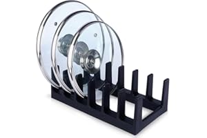 Vilde Stojak na talerze, ociekacz, uchwyt pokrywki, stojak na talerze, czarny 28 x 15 x 9 cm