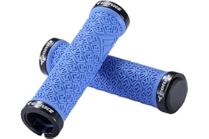 Bynccea Bicycle Grips,Double Lock on Locking Mountain Bike Handlebar Grips for MTB Mountain Bike
