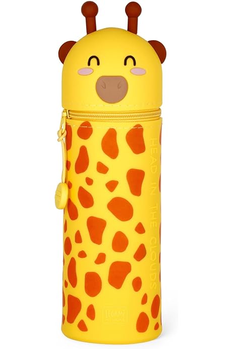 Legami Trousse Ours Trousse Scolaire 2-en-1 Silicone Kawaii Ours - Porte-stylo Transformable - Grande Capacité - Fermeture éclair Trousse Legami Ours