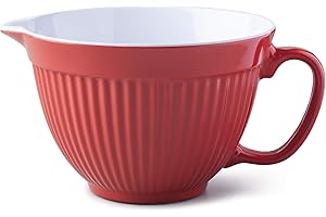 Zeal Bol mélangeur/pichet à pâte en mélamine rouge G208R