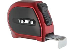 TAJIMA Taśma miernicza - SAE i waga metryczna 5 m x 2,5 cm Sigma Stop taśma pomiarowa z powłoką akrylową i automatycznym blokowaniem - SS-16/5 MBW