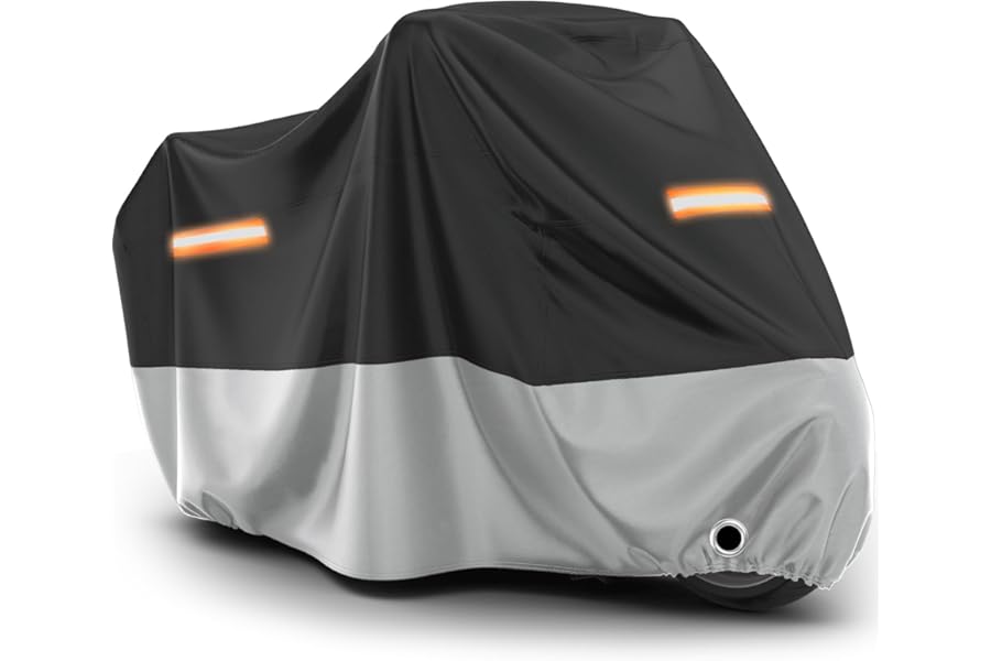 Favoto Funda para Moto Cubierta de Moto Oxford Impermeable Protectora a Prueba de Sol Lluvia Polvo Viento Nieve Excremento de
