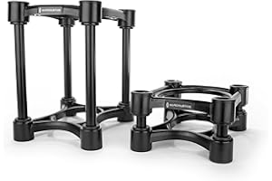 IsoAcoustics ISO155 Speaker Stands (Pair) - Black