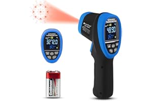 AOPUTTRIVER Digital Laser Infrared Thermometer AP-1800C Pyrometer with Colorful Screen -58~3272°F(-50~1800℃) DS 50:1 Infrared Thermometer Non Contact IR High Temp Gun Tester with Backlit Flashlight Max/Min