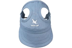 Enakshi Baseball Hat Sun-Shading Bucket Cap with Ear Holes for Dogs Pet Cats Blue S Pet Supplies Dog Supplies Clothing & Shoes