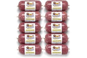 PAWSITIVE RAW FOODS Truepaws Raw Foods High-Protein Raw Dog Food - Frozen Chicken Mince - 4.5kg (9 × 500g) - Natural & Grain-Free Meal for Dogs - Complementary Dog Meal