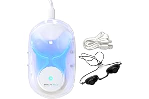 STARLITE SMILE RED, BLUE, & RED+BLUE Gum Light, Sterilizing Case & Goggles, Toothache Relief Bleeding Gums, Red and Blue Light Gum Therapy Gum Health Repair Gum Stimulator. Whitening Accelerator Gum Light Therapy