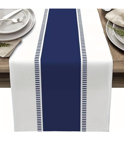 Mikasa Navy Stripe Cotton / Linen-Blend Dining Table Runner, 230 X 34cm | BIG W - View #8