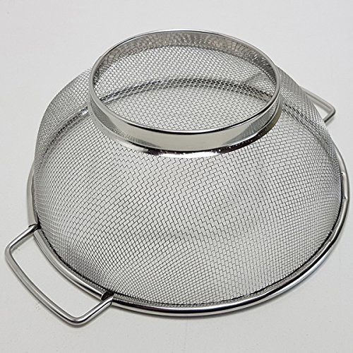 Küchensieb Abtropfsieb Edelstahl Henkel Sieb 20cm für Lauch Zwiebeln Karotten - 2