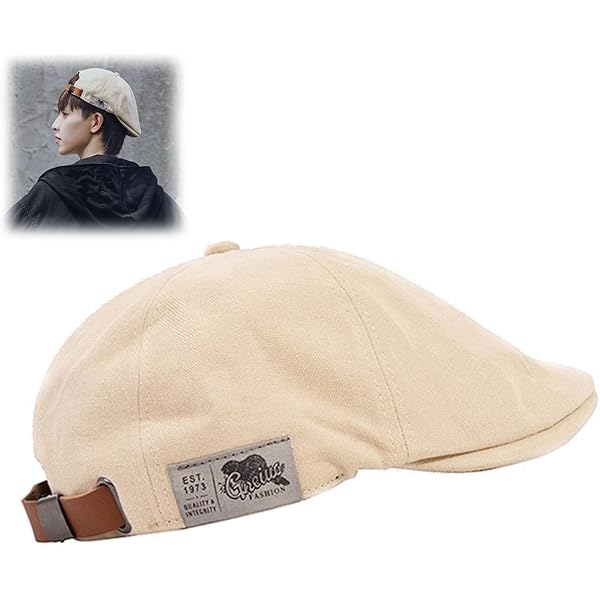 Béret Ajustable Pour Homme - Style Vintage Urbain, Tissu Respirant, Toutes Occasions - 12