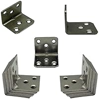 Euro Tische 30x Winkelverbinder breit Balkenwinkel ideal für Innen- & Außenbereich Stahl verzinkt - Metallwinkel in 30 x…