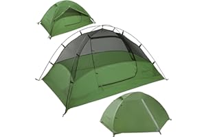 Clostnature Crux Tienda de Campaña 1/2/3/4 Personas - Impermeable Ligero Acampar Tienda de Doble Capa, 3 Estaciones, Fácil de Instalar, Ideal para Senderismo, Camping y Actividades al Aire Libre