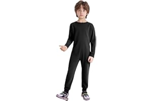 Xnihocha Girls Boys Special Needs Adaptive Clothes Anti-Strip Full Body Romper Kids One-Piece Jumpsuit Onesies Bodysuit
