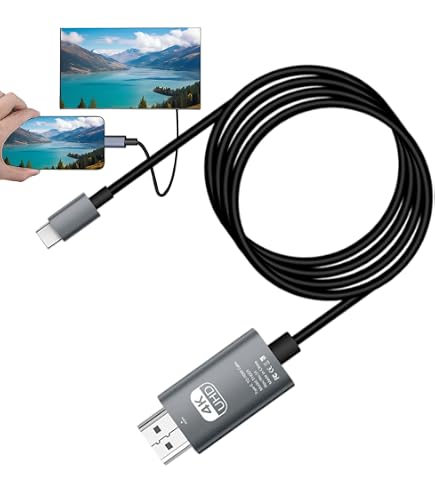 Cavo HDMI Per IPhone Da 2m, Collegamento IPad A TV, Mirroring 1080P, Plug&Play (Non Per Netflix, IPhone 16/15) - 5