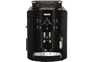 Krups Essential EA810870 Macchina per caffe espresso, Riscaldamento rapido, Beccuccio caffè regolabile, 1450W, Nero