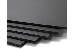 Materia Prima Carton plume/Carton mousse, 5 mm noir, 50 x 70 cm (unité)