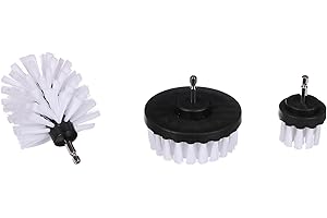 SIXTOL CAR DETAILING DRILL BRUSH 3 SOFT | Zestaw miękkich szczotek na wiertarkę do czyszczenia samochodu | 3 sztuki