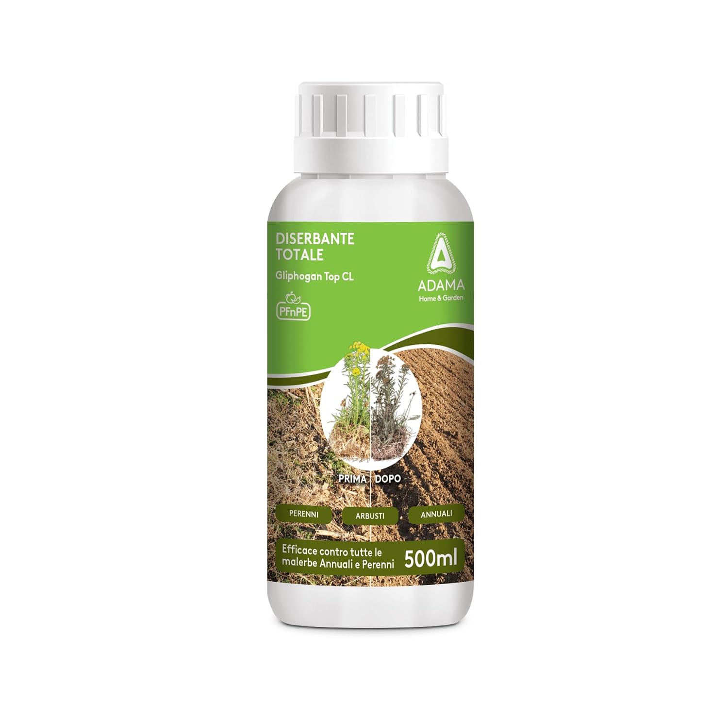 0.5 L Diserbante Premium Top Totale Erbicida Glifosate No Patentino Sistemico Seccatutto Post Emergenza