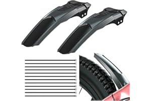 Dhqkqg Parafango MTB, Parafango Bici in Fibra di Carbonio, Mud Guard, Parafanghi Anteriori e Posteriori Universali per Mountain Bike, per Ciclismo/Corsa/Mountain Bike