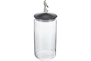 Alessi AMMI21 B Design Dog Food Container, Thermoplastic Resin, Black