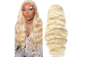AIPLIANTFIS Blonde Wig Body Wave Wig Honey Blonde 150% Density Wig Pre Plucked Free Part Glueless Wig Brazilian Remy Hair Unprocessed Virgin Hair Perruques cheveux For Women 18 Pouce