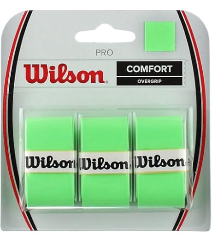 Wilson Pro Feel Anti-vibrateur – Lot De 2, Forme Rectangulaire Fendue, Rouge/argenté, Pour Raquette De Tennis, Absorption Chocs