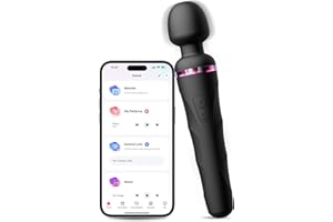 LOVENSE Domi 2 Potente y Silencioso Masajeador de Varita con Control Remoto App y Bluetooth, Vibrador con Patrones de Vibración Personalizados Ilimitados