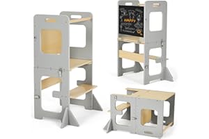 labebe Learning Tower for Children Grey
