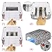 AMOS Professional UV Lamp Nail Dryer Light 36W Gel Shellac Art Manicure Pedicure Curing Timer + 4 x 9W Bulbs & Accessories Set (Zebra)