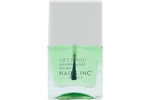 Nails Inc - GET HARD Hardening Base Coat - Stärkender Basislack mit Biotin, Grünkohl, Spinat & Pilzen - Schützt, Härtet und Glättet Nägel in einer Woche - Tierversuchsfrei - Perfekte Maniküre
