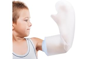 Fasola Waterproof Cast Protector Long Arm Kids, Reusable Cast, Dressing and Bandage Cover, Watertight Protection for Broken Arm, Elbow, Hands